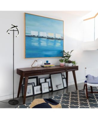 Halo Split 72" LED Torchiere Floor Lamp with Adjustable Head