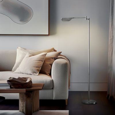Leaf  Modern Pharmacy Reading LED Floor Lamp with Adjustable Neck (53")