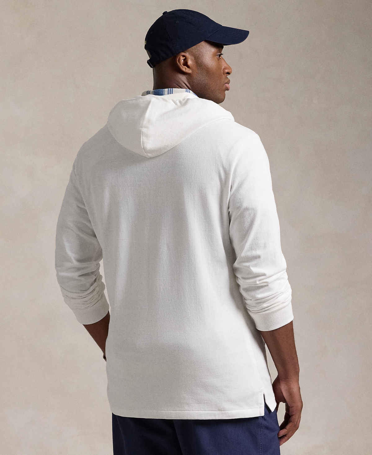 Polo Ralph Lauren Men's Big & Tall Polo Bear Jersey Rugby Hoodie