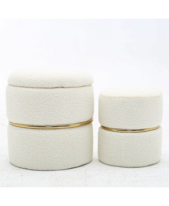 Simplie Fun Upholstered Tufted Storage Ottoman Footstool - Macy's