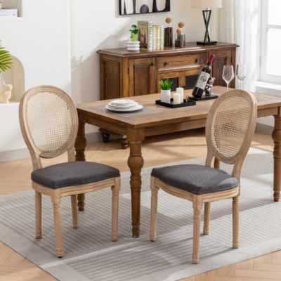 Rattan Dining Chair, Set of 2