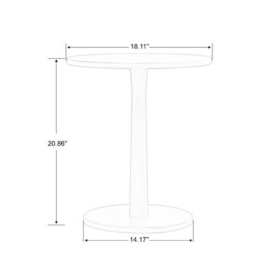 Streamdale Set of 2 Fabric Accent Chairs with Round Wood Table