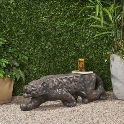 Streamdale Exquisite Leopard Bench Antique Copper Oasis for Your Patio