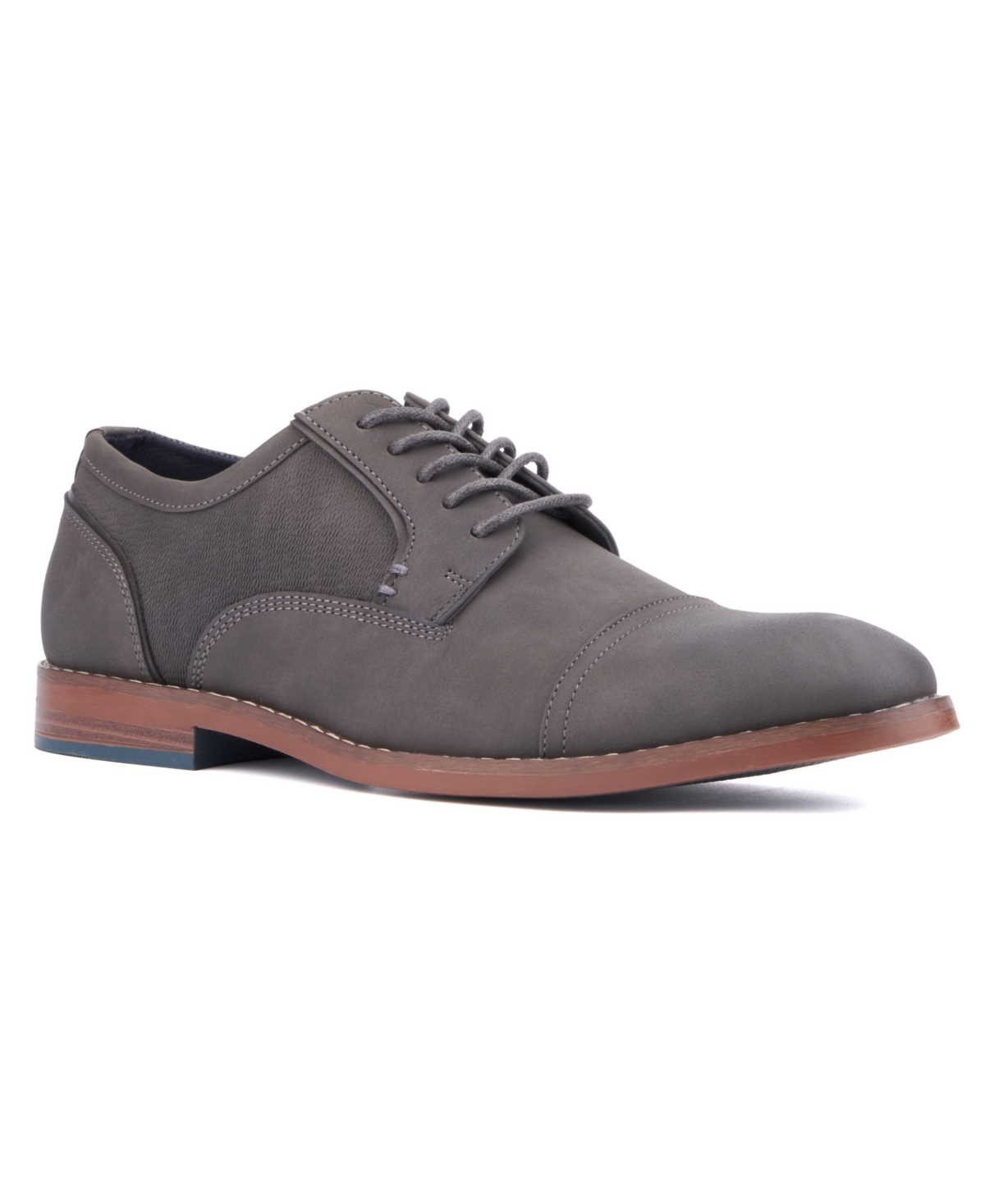 Reserved Footwear Men's Asher Oxford Casual Shoe In Charcoal