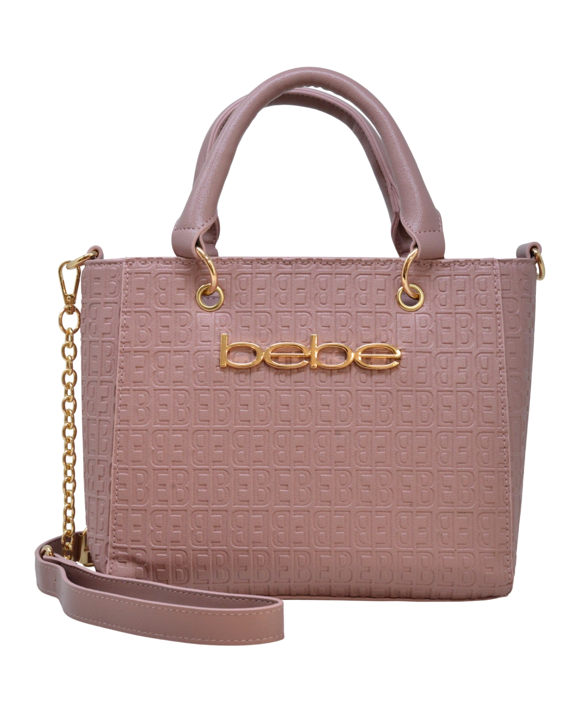 Celia Embossed Top Handle Crossbody Bag In Dusty Rose