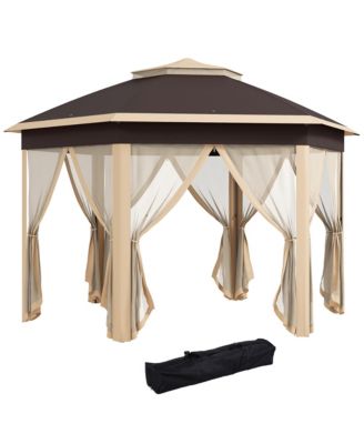 Foldable Pop-Up Gazebo with Carrying Bag for Outdoor Activities