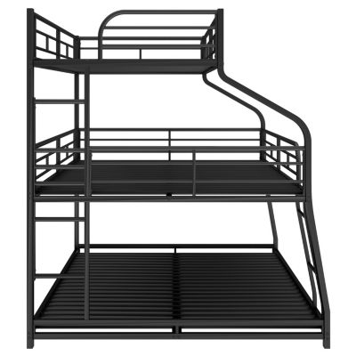 Streamdale Triple Bunk Bed with Ladder and Guardrails