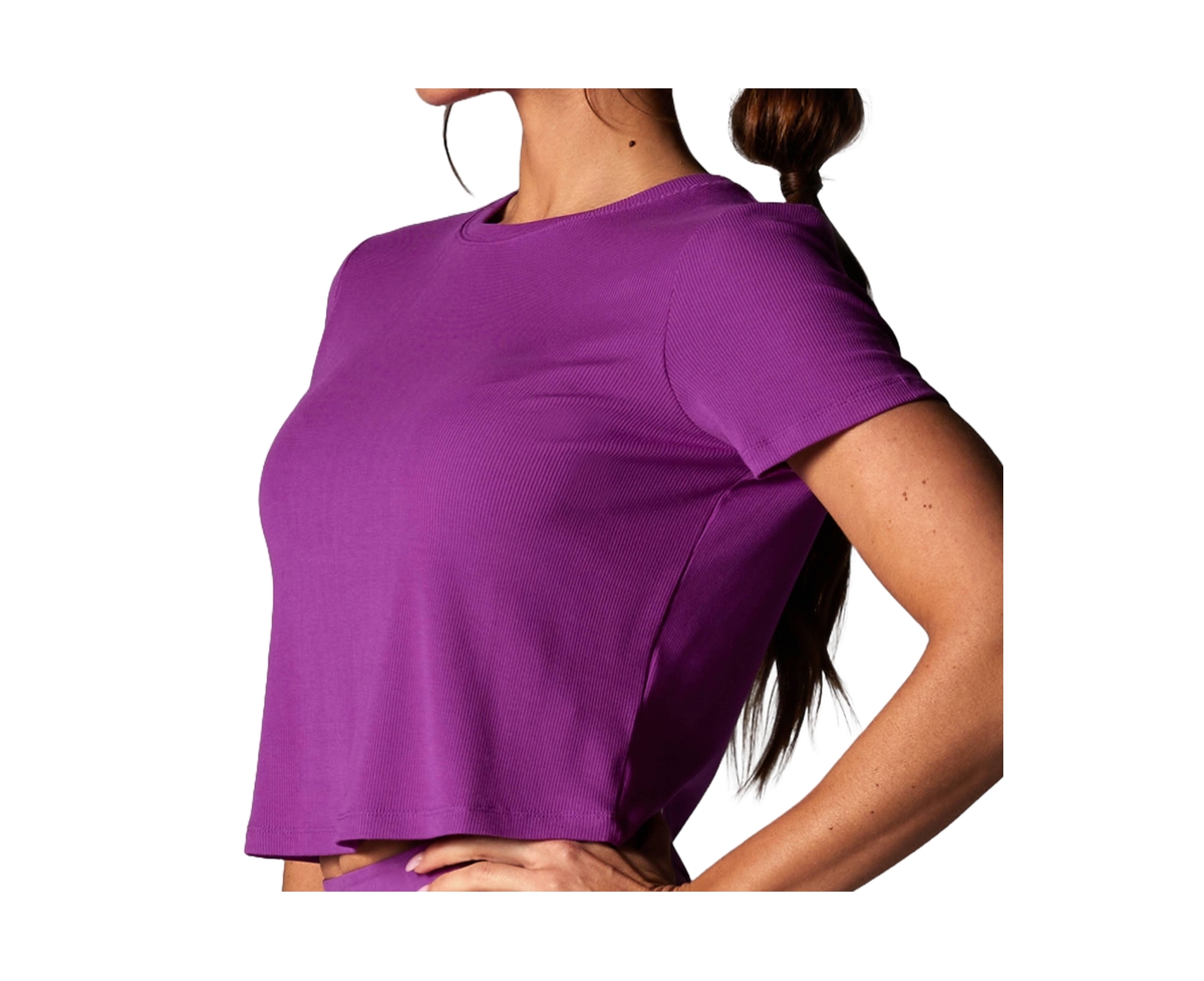 Tavi Women's Ribbed Tee - Violet