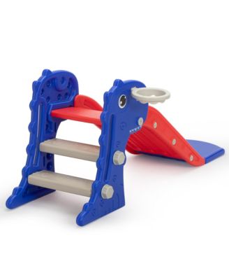 Streamdale Toddler Slide with Basketball Hoop for Indoor and Outdoor Play