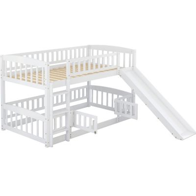 Streamdale Twin Bunk Bed w/ Slide and Ladder