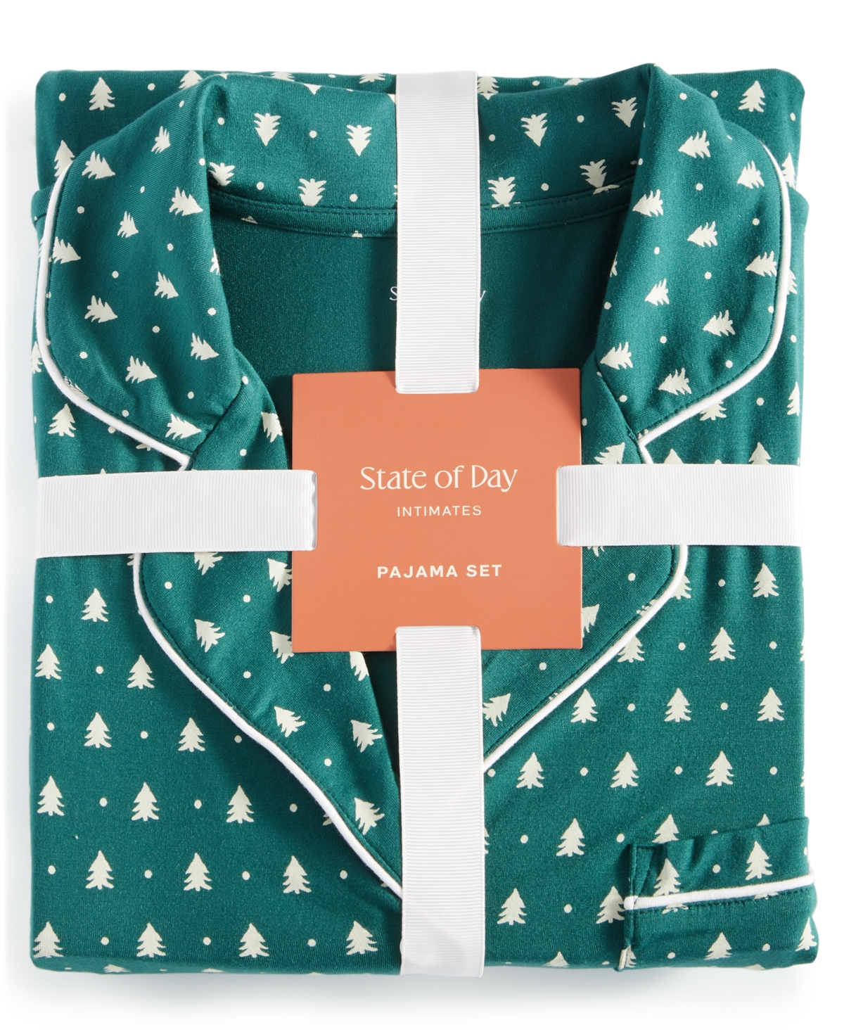State of Day Women's Packaged Notched-Collar Pajama Set Xs-3X, Created for Macy's