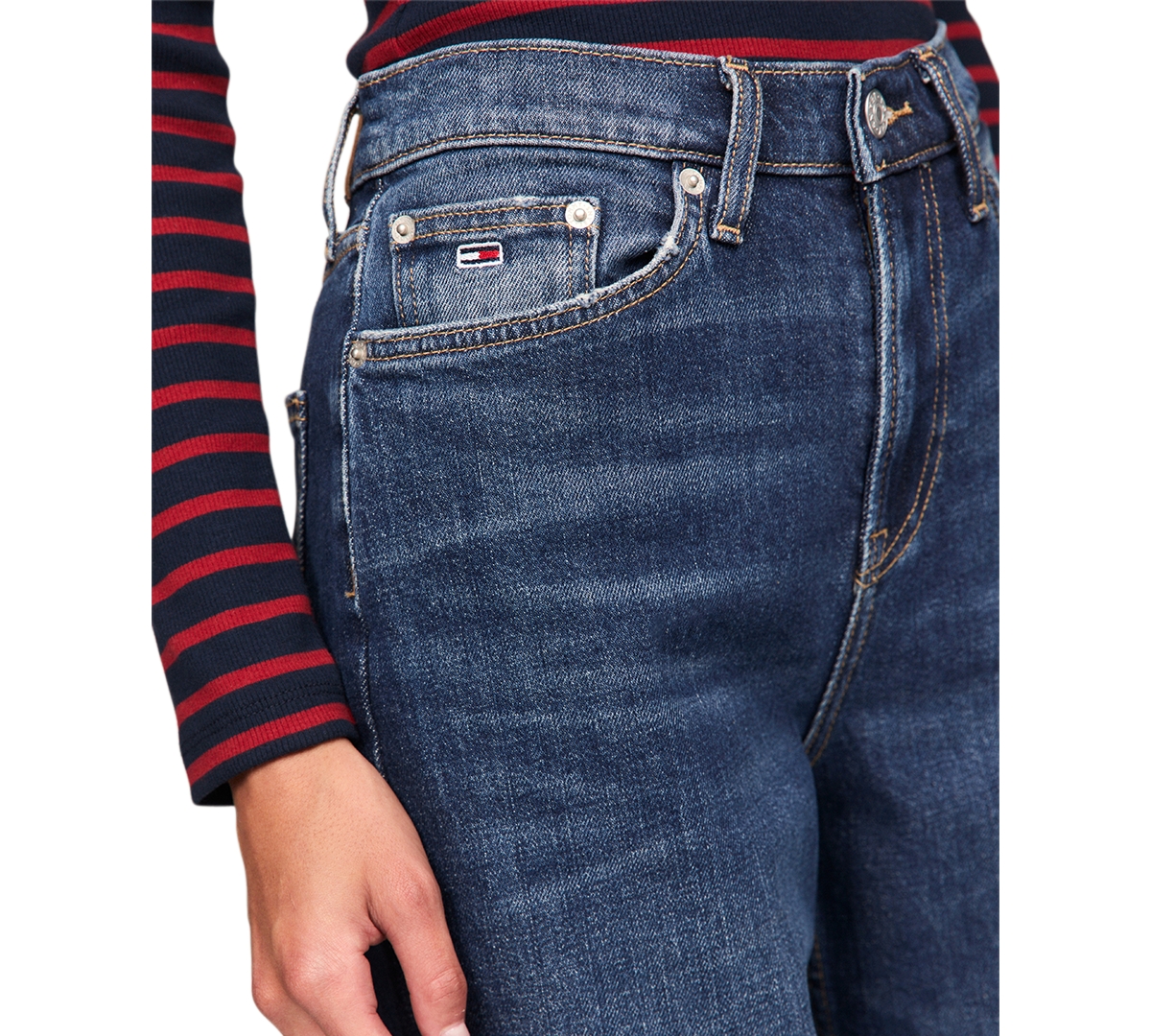 Tommy Jeans Women's Izzie Slim-Fit Straight-Leg Jeans