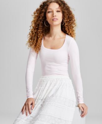 And Now This - Women's Long-Sleeve Seamless Bodysuit
