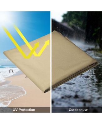 Outdoor Patio Umbrella Protective Cover Bag Polyester UV Resistance 7 to 10 Ft