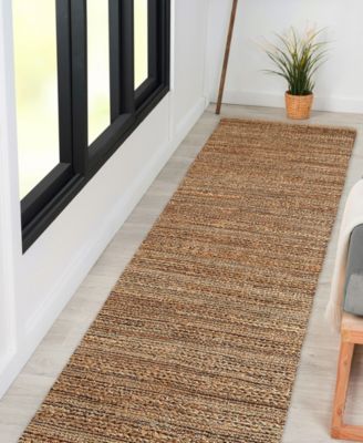 Nancy NATUR-302 2'6"x7'9" Runner Area Rug