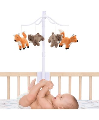 Sleepytime Bear & Fox Musical Baby Crib Mobile Soother Toy