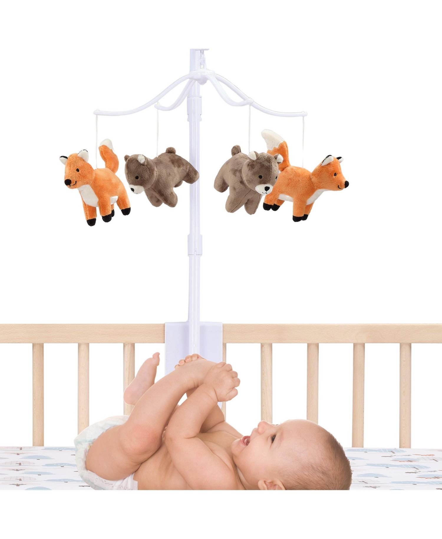Sleepytime Musical Velour Crib Mobile