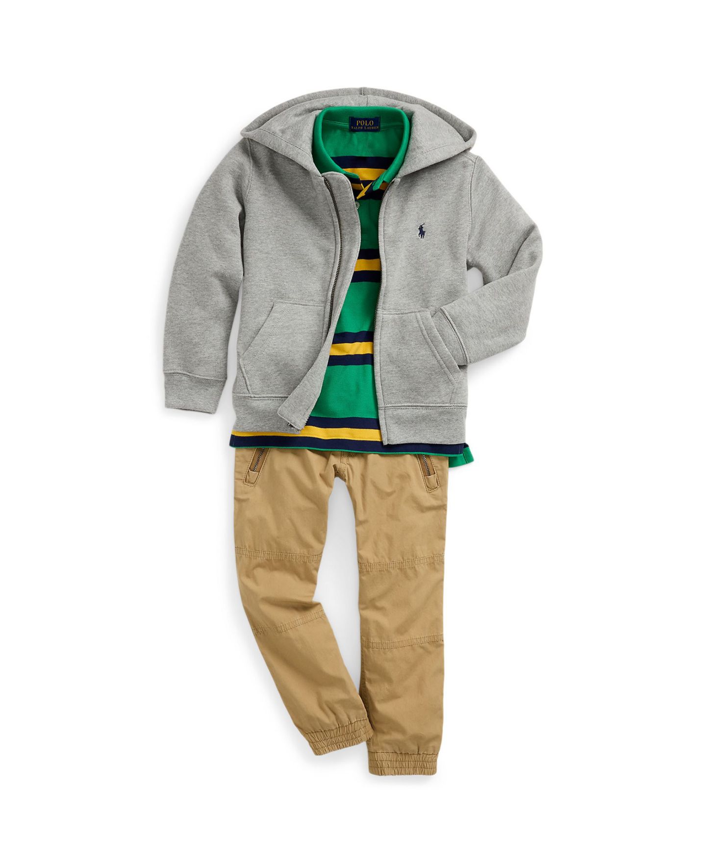 Брюки Polo Ralph Lauren Cotton Poplin Jogger Pant для мальчиков, цвет: Верблюжий — фото 3