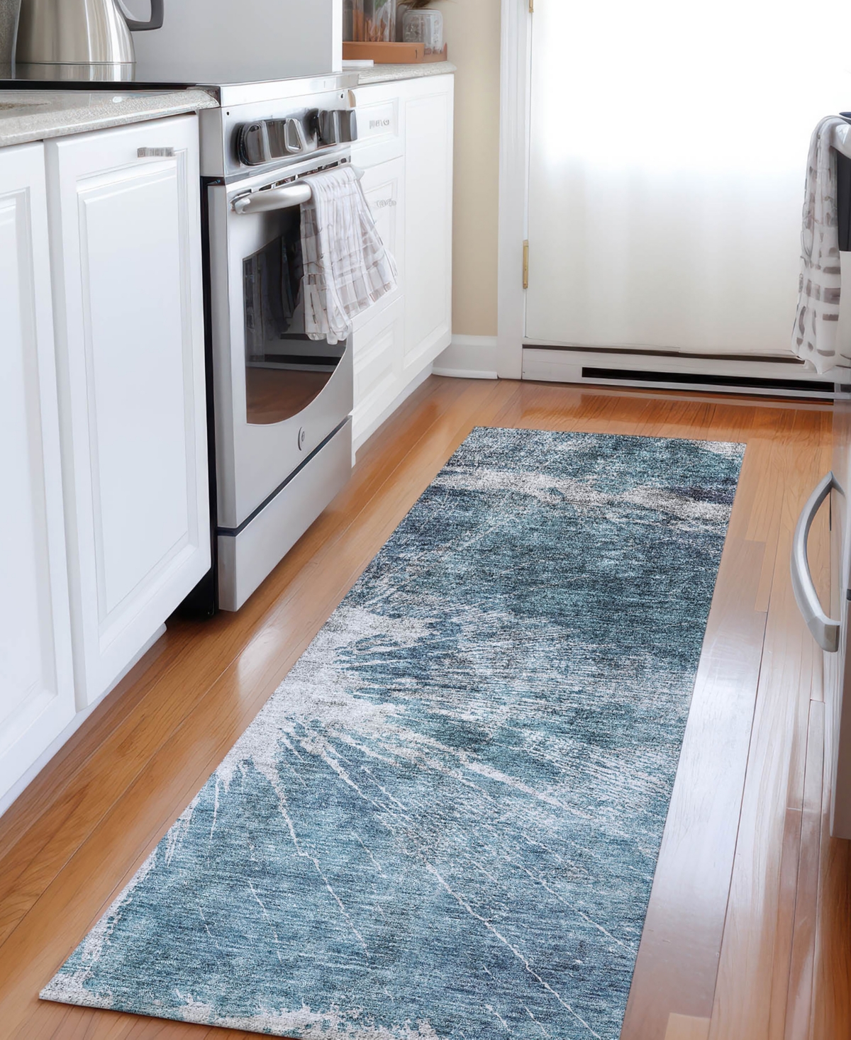 Addison Chantille Acn719 2'3"x7'6" Runner Area Rug In Teal