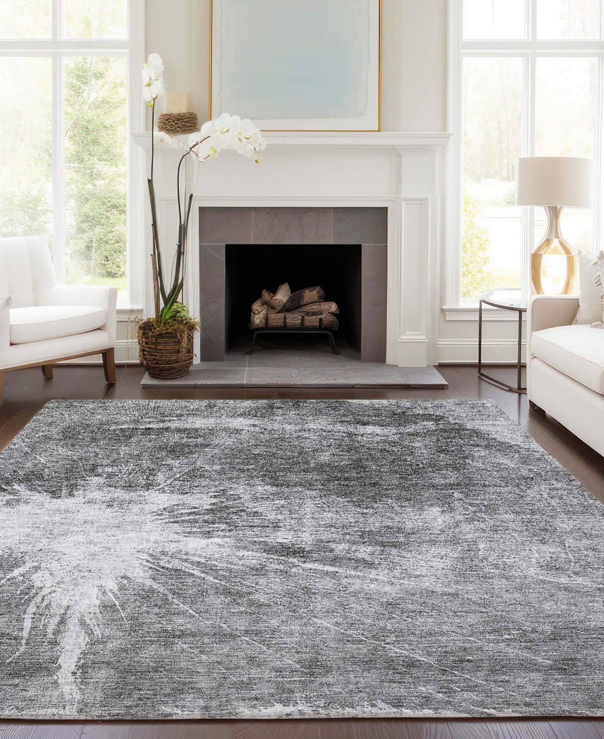 Addison Chantille Acn719 8'x10' Area Rug In Gray