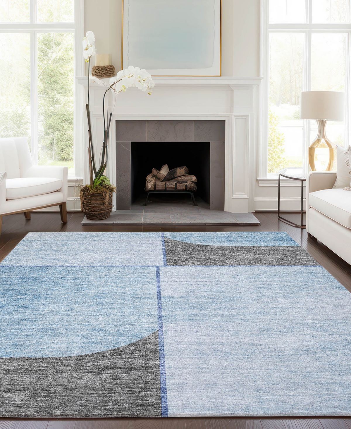 Addison Chantille Acn717 8'x10' Area Rug In Mist