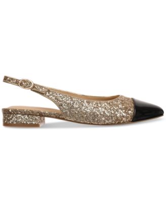 Women's Avril Capped-Toe Slingback Flats, Created for Macy's