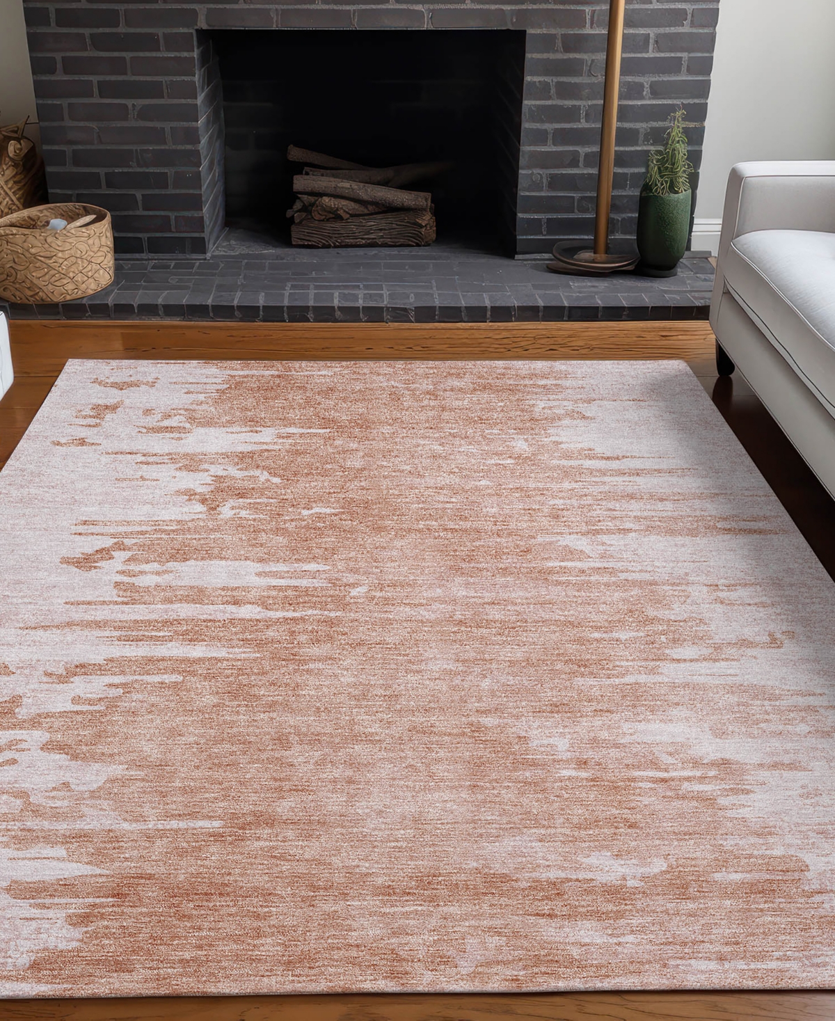 Addison Chantille Acn668 9'x12' Area Rug In Terracotta