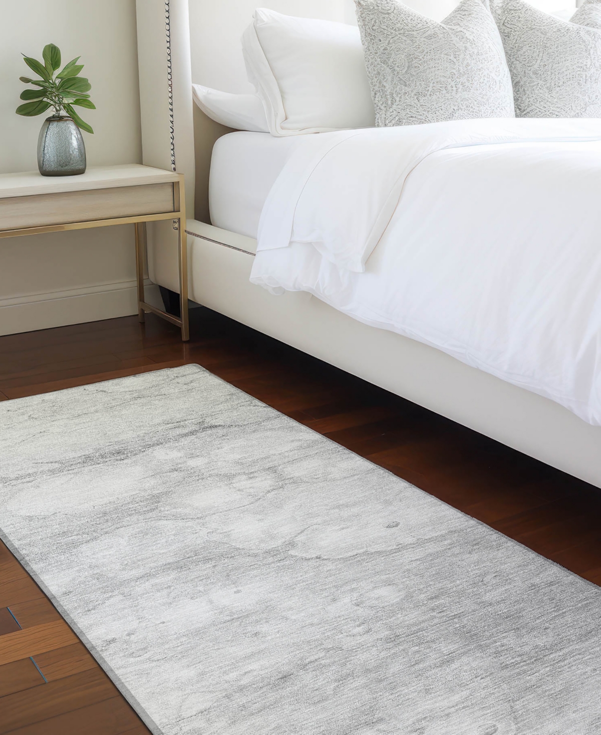 Addison Chantille Acn699 2'3"x7'6" Runner Area Rug In Silver