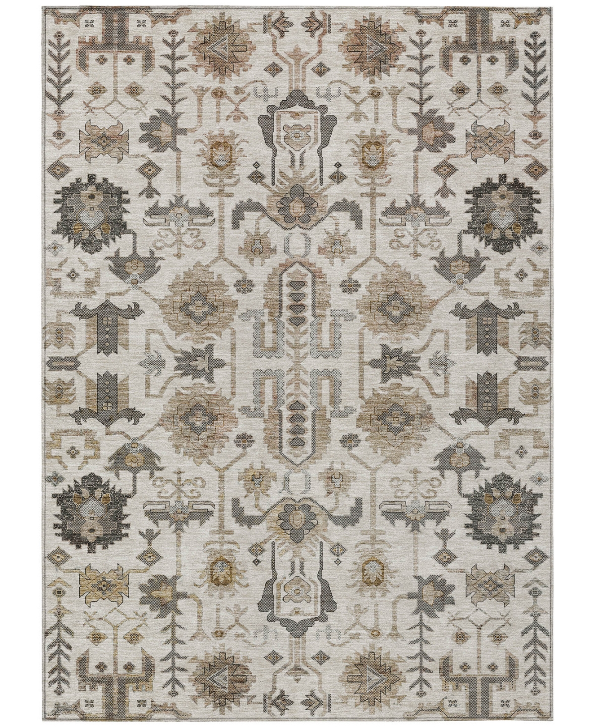 Addison Chantille Acn697 5'x7'6" Area Rug In Ivory