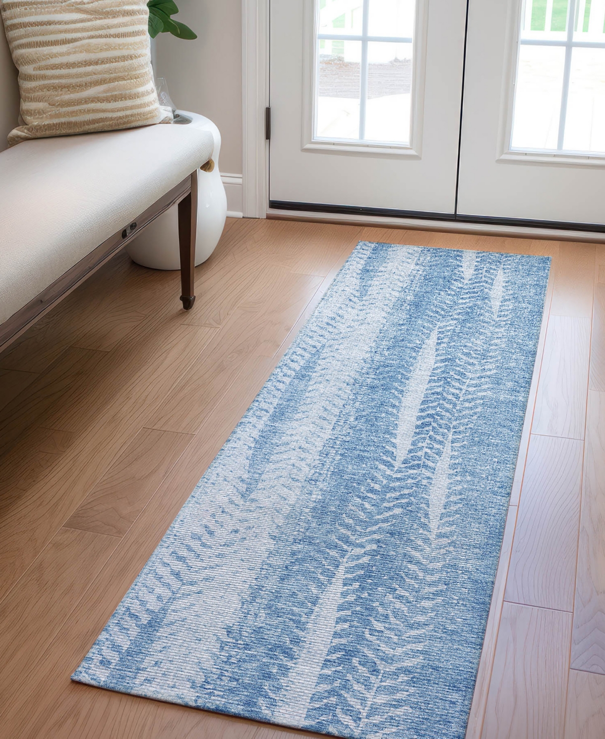 Addison Chantille Acn694 2'3"x7'6" Runner Area Rug In Mist