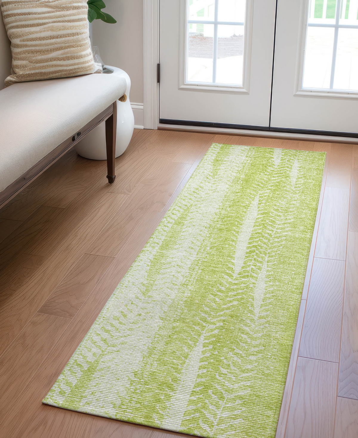 Addison Chantille Acn694 2'3"x7'6" Runner Area Rug In Moss