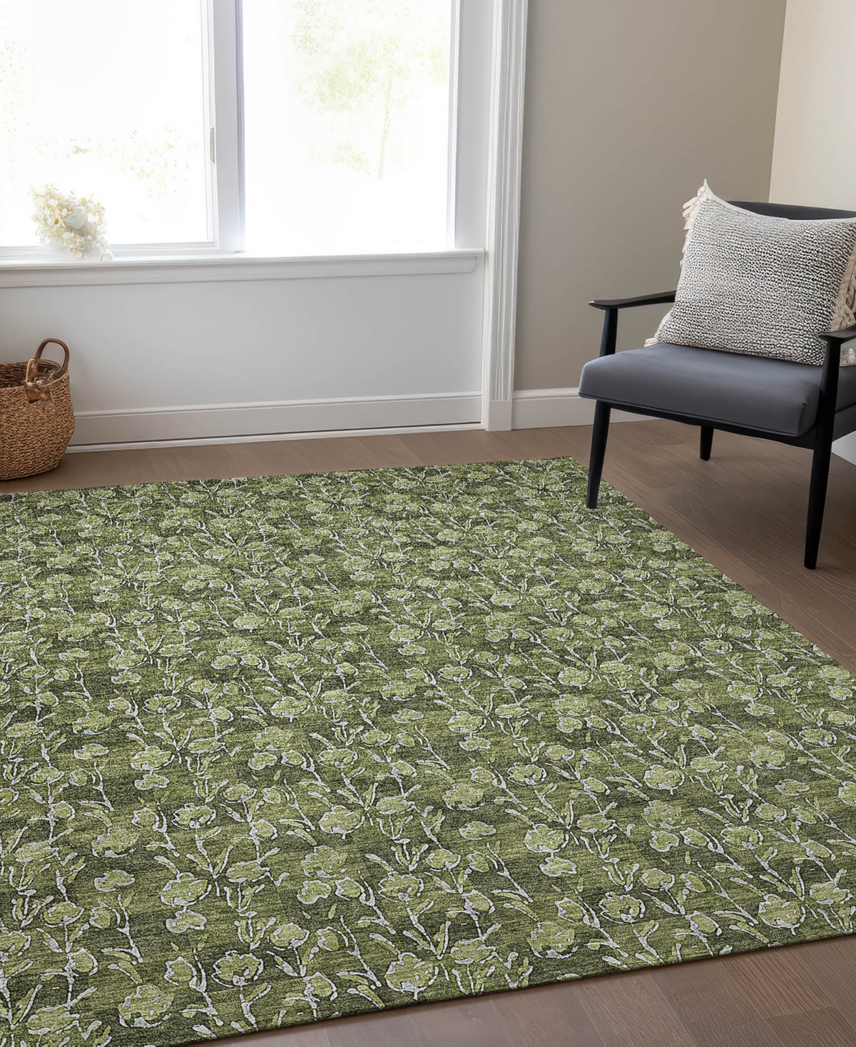 Addison Chantille Acn692 3'x5' Area Rug In Olive