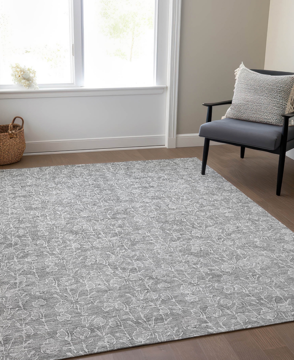 Addison Chantille Acn691 8'x10' Area Rug In Silver