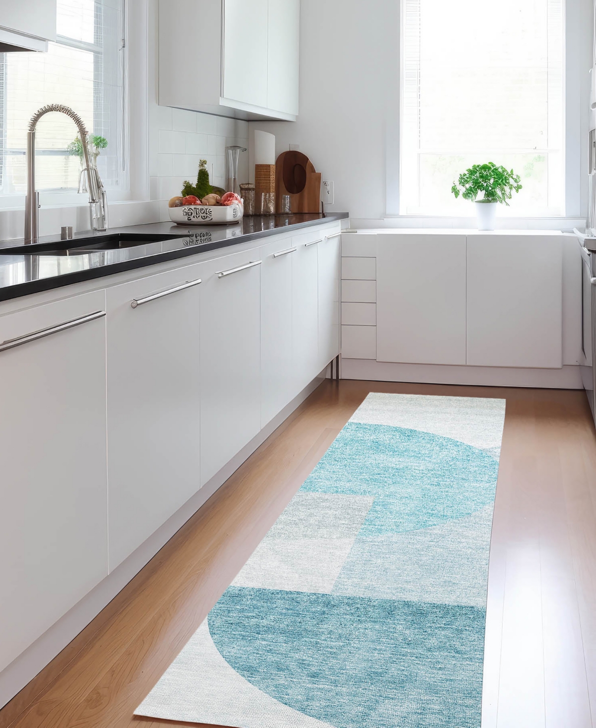 Addison Chantille Acn678 2'3"x7'6" Runner Area Rug In Teal