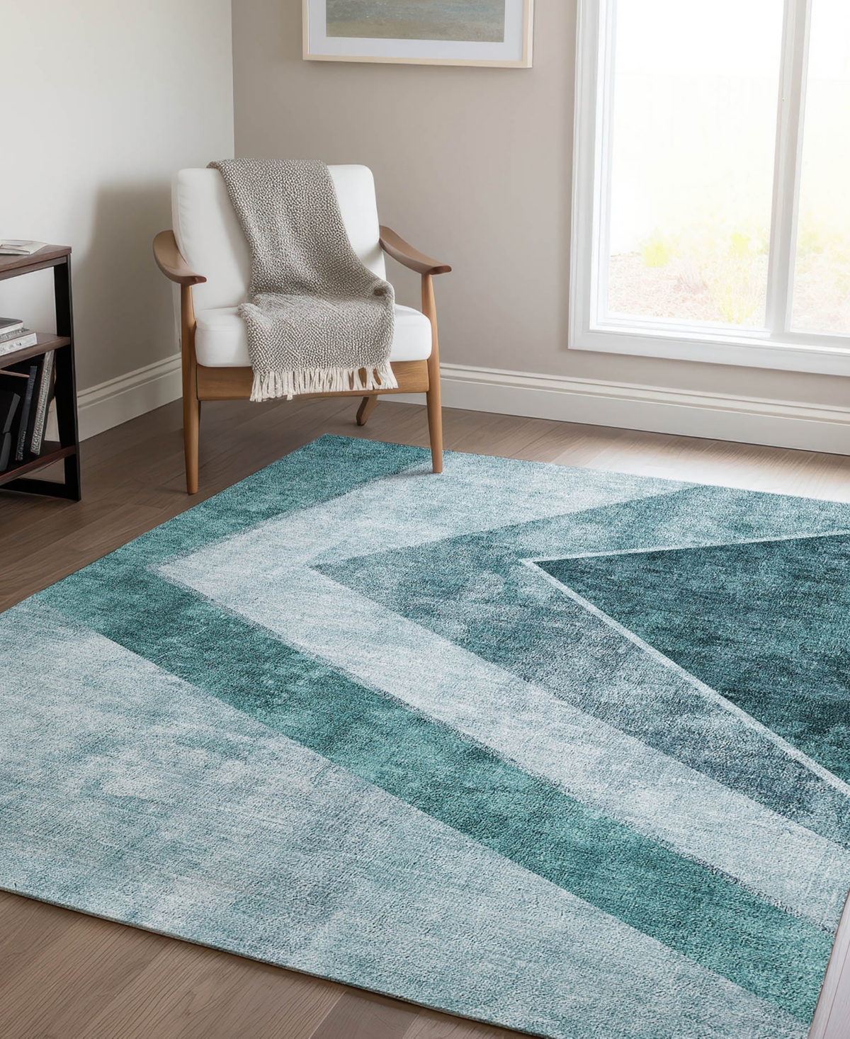 Addison Chantille Acn671 5'x7'6" Area Rug In Teal