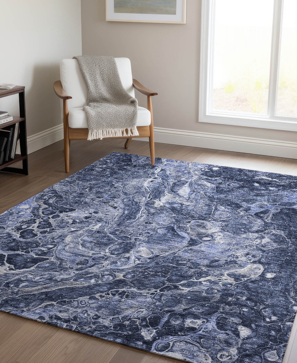 Addison Chantille Acn682 5'x7'6" Area Rug In Navy