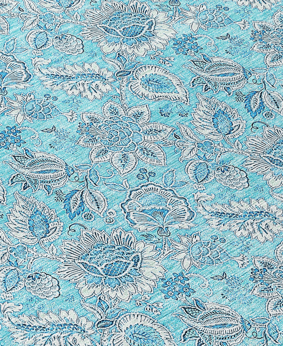 Addison Chantille Machine Washable Acn662 2'3"x7'6" Runner Area Rug In Aqua