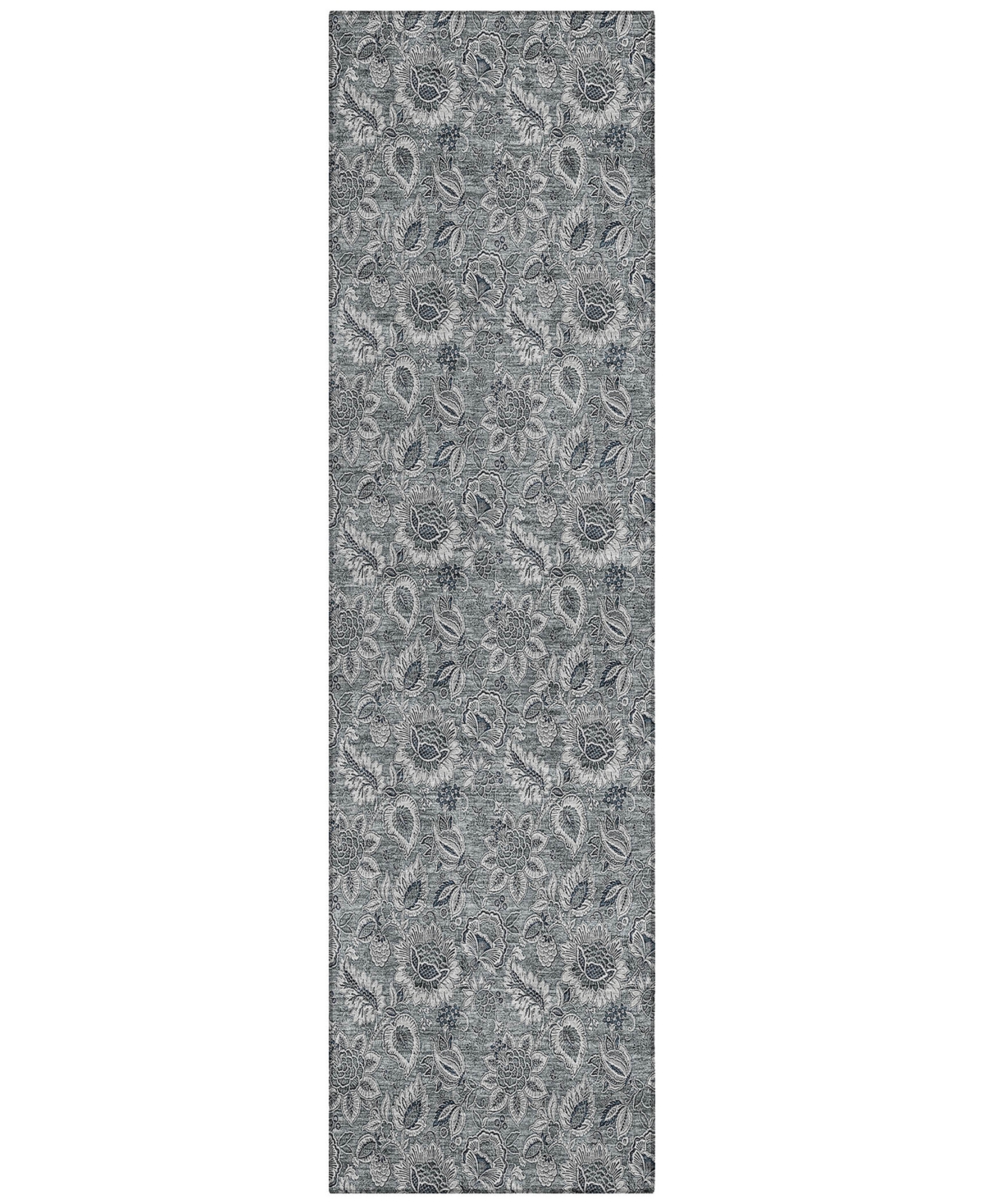 Addison Chantille Acn661 2'3"x7'6" Runner Area Rug In Gray