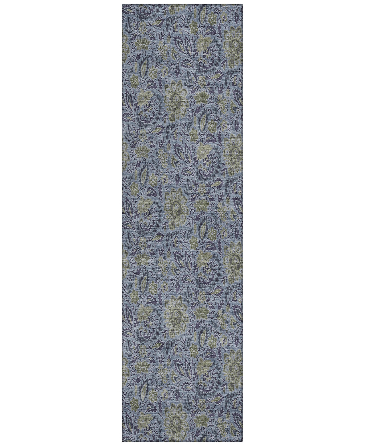 Addison Chantille Acn660 2'3"x7'6" Runner Area Rug In Denim