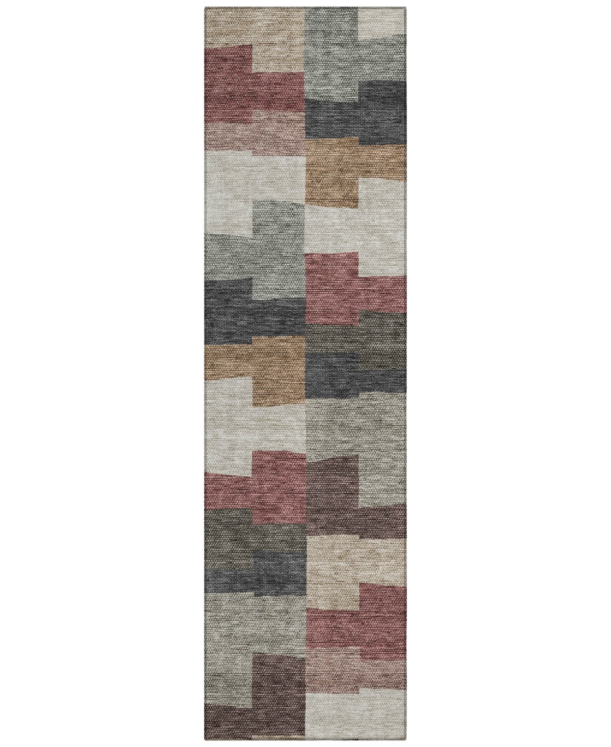 Addison Chantille Acn659 2'3"x7'6" Runner Area Rug In Paprika