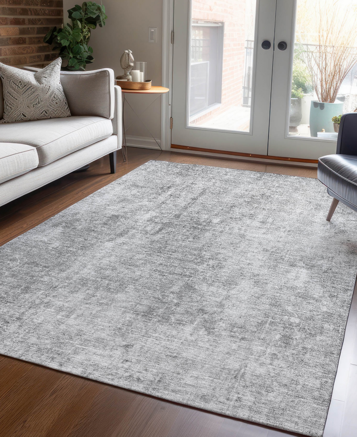 Addison Chantille Acn686 2'6"x3'10" Area Rug In Gray