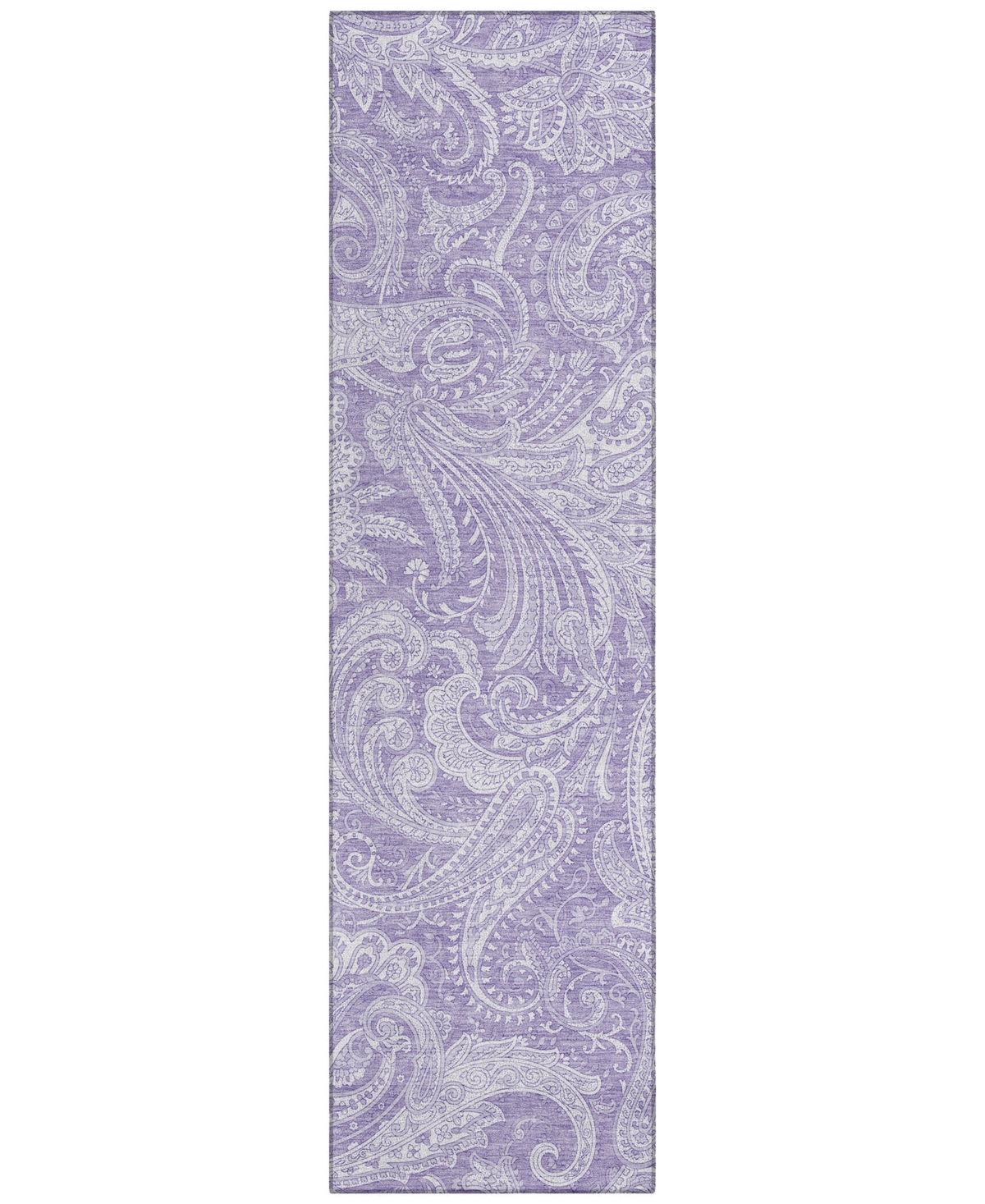 Addison Chantille Acn687 2'3"x7'6" Runner Area Rug In Lavender