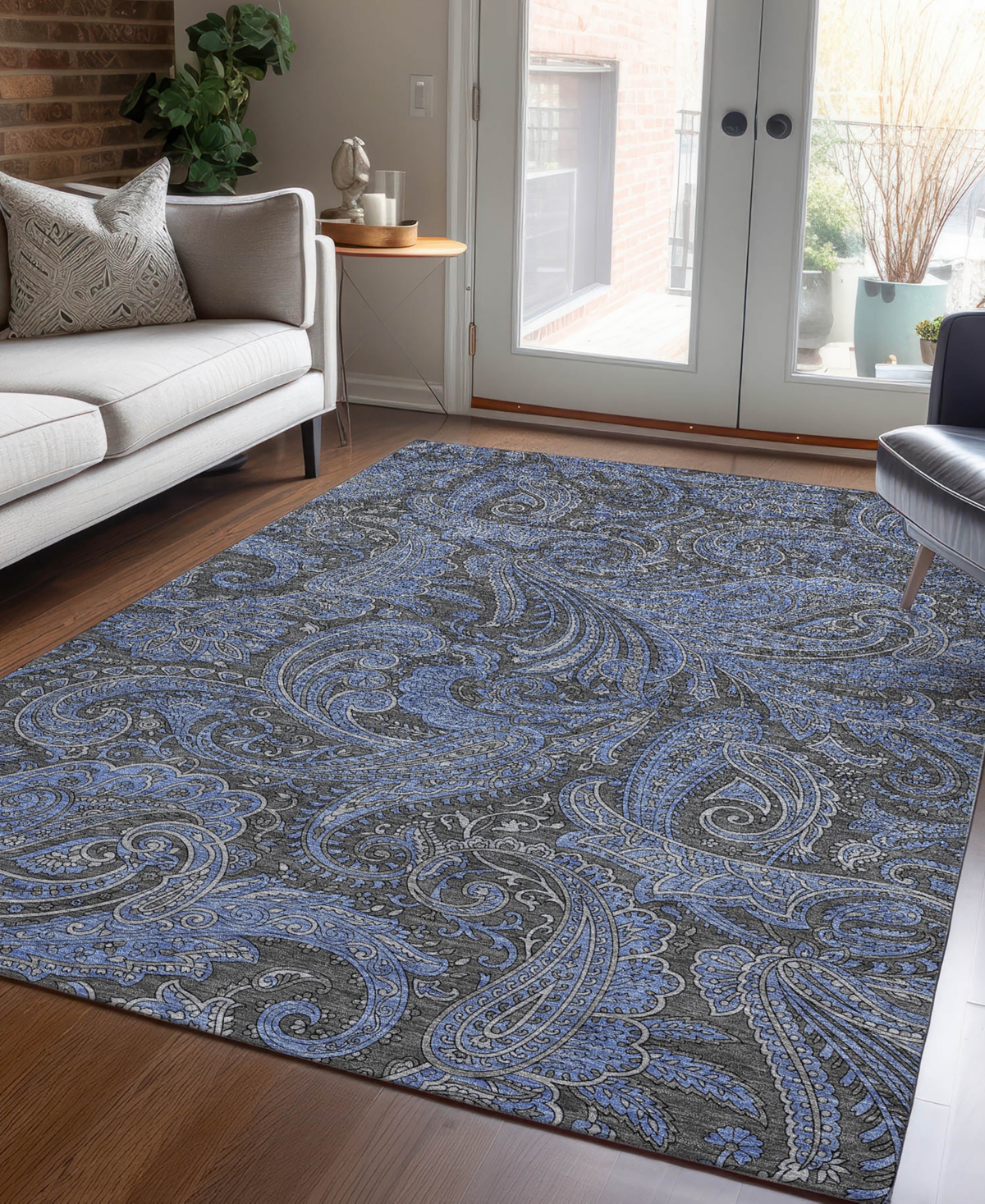 Addison Chantille Acn654 10'x14' Area Rug In Charcoal