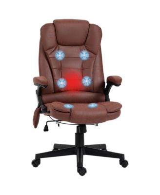 6 Point Vibrating Massage Office Chair with Lumbar Heat