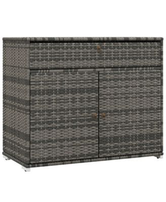 Outdoor Towel Rack with Drawer & Cabinet for Pool