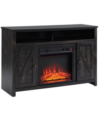 Fireplace Heater Mantel TV Stand Media Center Cabinet 44"Wx29.5"H, Espresso