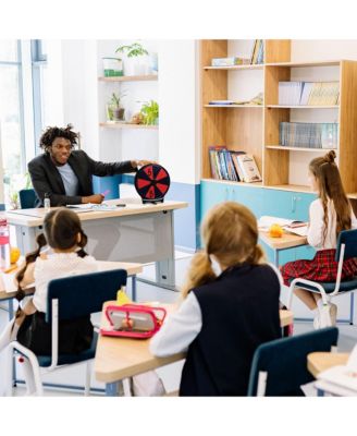 10" Double Sided Prize Wheel 10 Slots Spinning Game Dry Erase Carnival