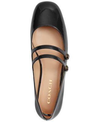 COACH Winley Double Buckle Ballet Flats - Macy's