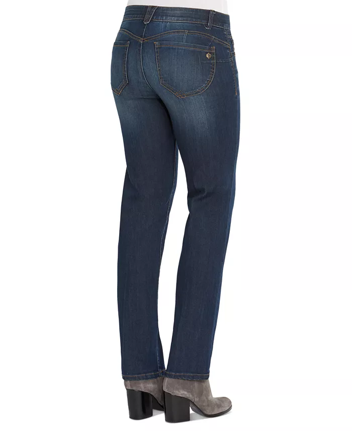 Petite "Ab"solution Straight-Leg Jeans - thumbnail 9