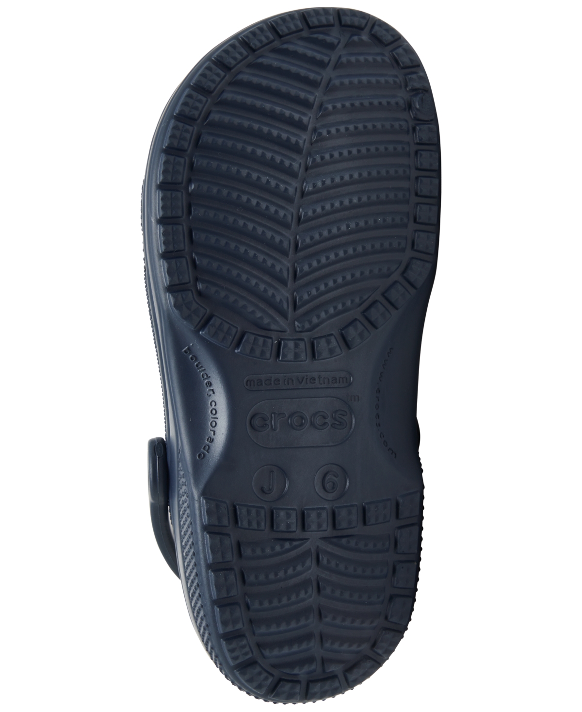 Crocs Little Kid's Classic Clog Sandals From Finish Line In Navy